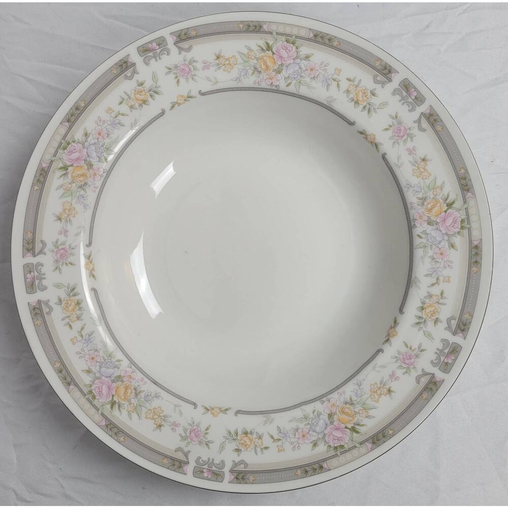 Farberware Fine China Southampton 1992 223K China Bowl Pink Rose Floral Paint